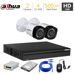 2 HD CCTV Cameras Package Hikvision